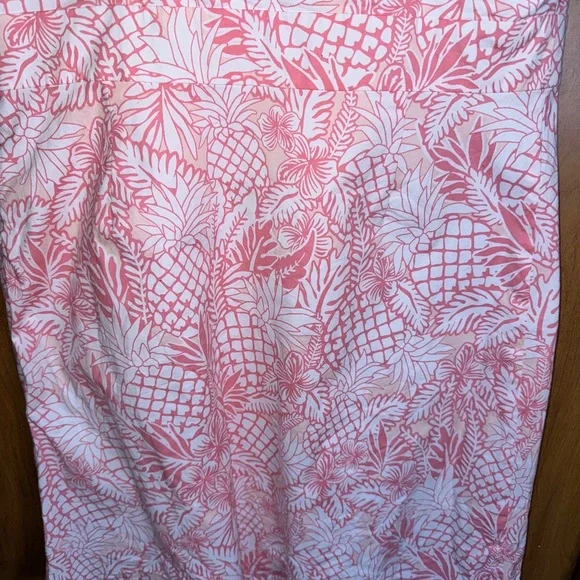 VINEYARD VINES SZ 12 WOMENS PINK/WHITE FLORAL SHEATH DRESS LINED SIDE ZIP - Picture 10 of 12